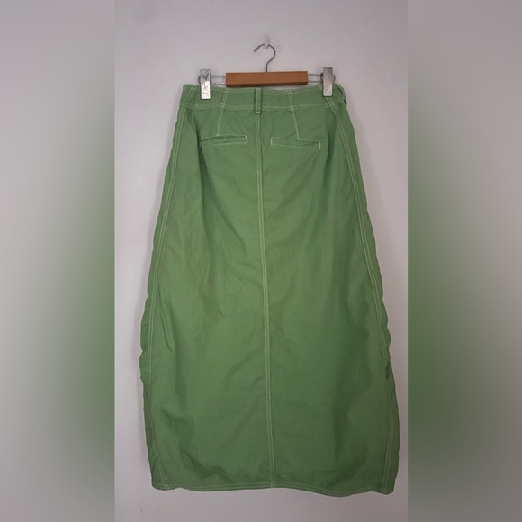 Anthropologie Pilcro Barrel Denim Midi Skirt green size 6 - Picture 9 of 10